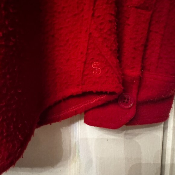 Todd Snyder Italian Boucle Overshirt in Red * Size Medium - Picture 4 of 9